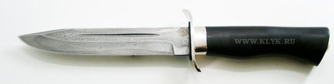 Нож T002 Офицерский (реплика НР-40, булатная сталь, граб, ножны граб мельхиор)