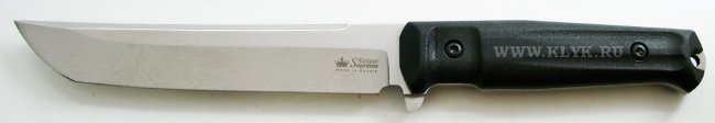 Нож Senpai (сталь AUS-8, black handle, black sheath) Satin
