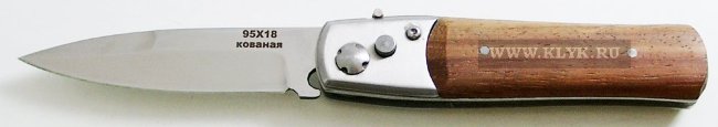 Нож складной Рысь (сталь 95х18, орех)